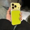 Lychee Pattern Glass Lens Film Mobile Phone Case Is Suitable For IPhone17Promax Apple Mobile Phone Case New Model.