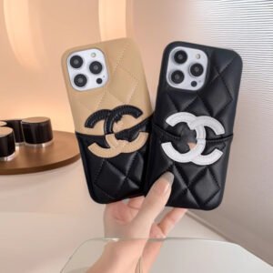 Light luxury simple leather tide card bag is suitable for iPhone16Promax and card Apple mobile phone case.