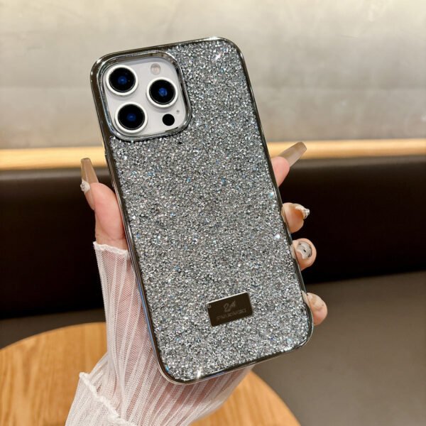 Hot-Selling Electroplated Rhinestone Advanced Sense Applicable To IPhone17Promax Full Diamond Apple 17 Mobile Phone Case New Model