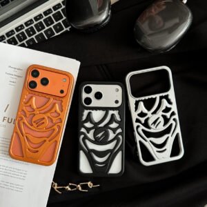 Hollow Clown Matte Mobile Phone Case For IPhone17ProMax Explosion Apple Protective Case