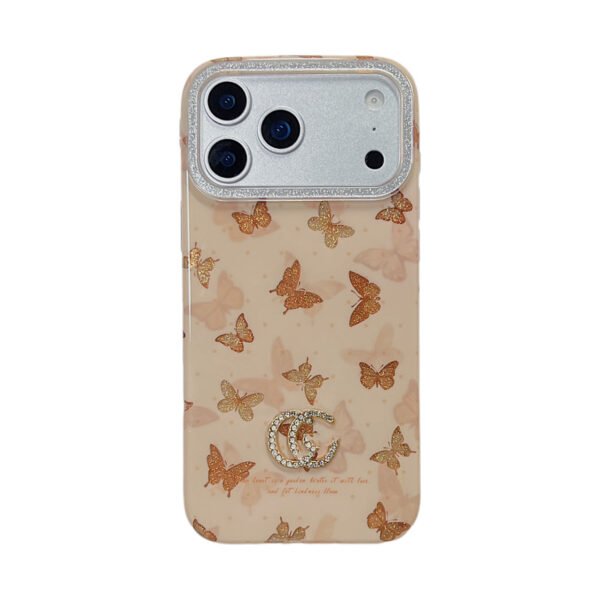 Light Luxury Butterfly Tide Brand Protective Case, Suitable For IPhone17Promax Explosive Glitter Apple 17 Mobile Phone Case