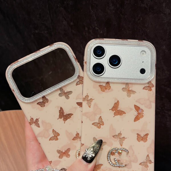 Light Luxury Butterfly Tide Brand Protective Case, Suitable For IPhone17Promax Explosive Glitter Apple 17 Mobile Phone Case