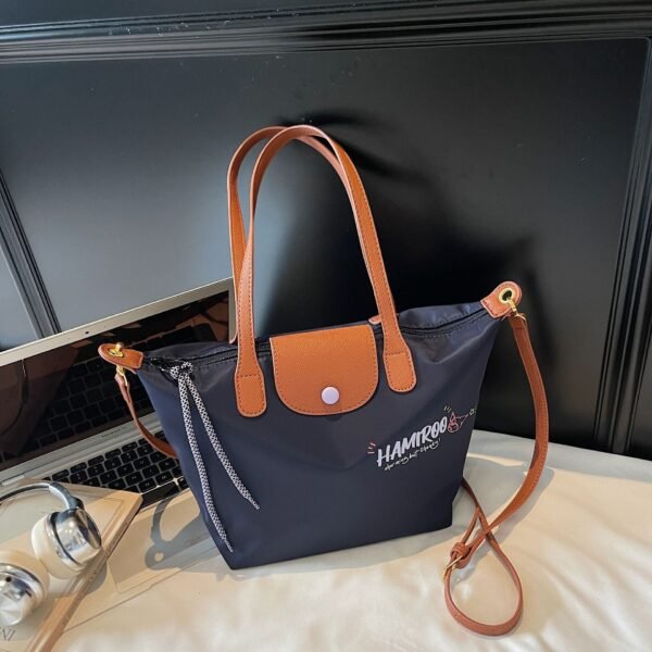 Fashion Oxford Cloth Dumpling Bag Dragon Bags 70 Years Embroidery Leisure Commuting Simple Versatile Large Capacity Handbag