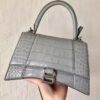 Bag 2026 New Leather Bag High-End Handbag Women’S High Version Crocodile Pattern Hourglass Bag Messenger Bag