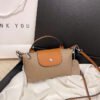 Genuine Leather Light Luxury Dragon Mini Xiang Dumpling Bag Top Layer Cowhide Trade One-Shoulder Crossbody Mobile Phone Dumpling Bag