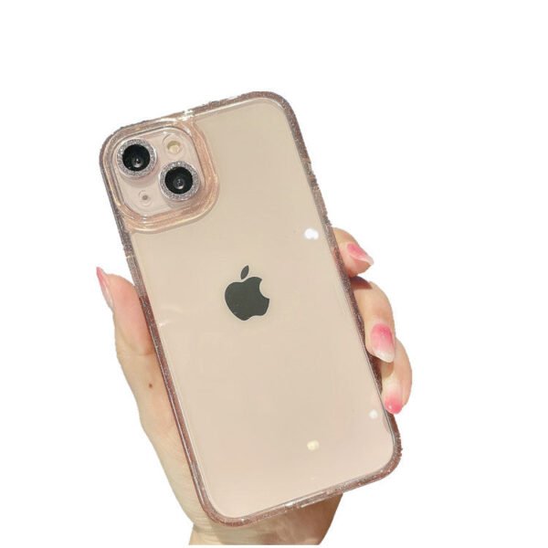 Transparent Glitter Electroplating With Its Own Lens Film, Suitable For Apple 17ProMax Anti-Drop IPhone16 Mobile Phone Case New Model
