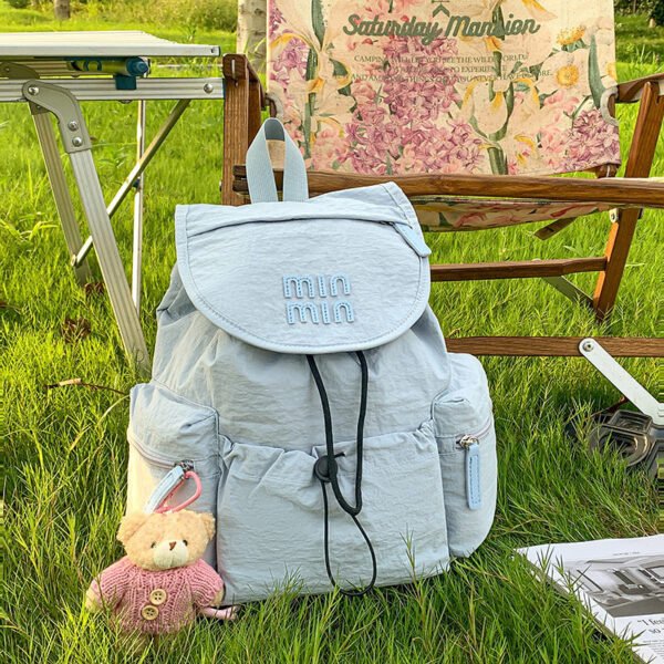 Miu Outdoor Mountaineering Backpack Lightweight Niche Backpack Simple Fresh Large Capacity Mori Trendy Schoolbag