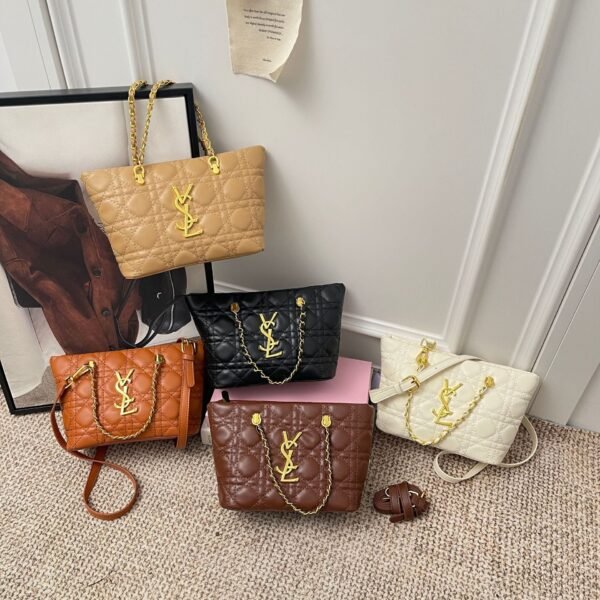 Poplar Forest Messenger Bag Rhombus Chain Light Luxury Style Advanced Shoulder Fashion Trendy Personalized Trade Bucket Bag