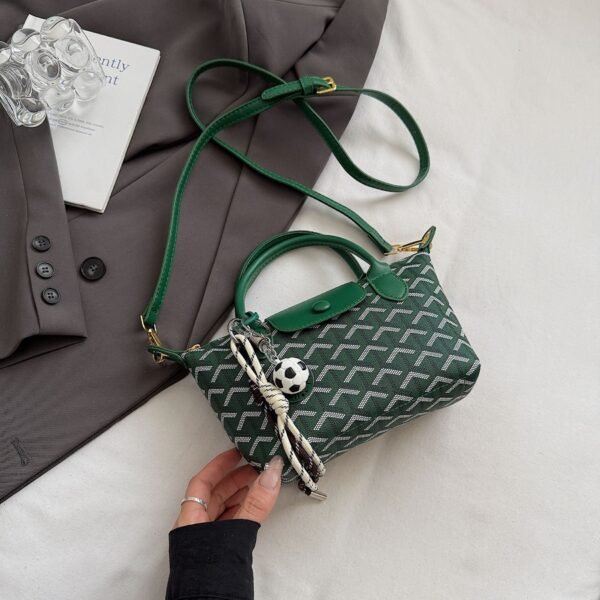 Retro Printed Dragon Bags Xiang Dumpling Bag Trade Tide Old Flower Premium Handbag Fashionable Versatile Shoulder Bag