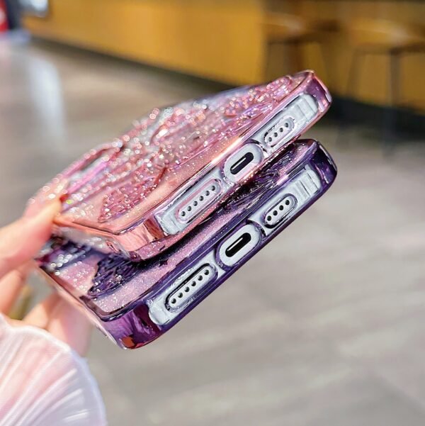 Three-Dimensional Butterfly Soil Drill Small Fragrant Wind Suitable For Apple 17promax Glitter Mobile Phone Case IPhone16 Anti-Fingerprint