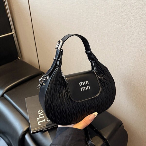 Pleated Miu Handbag Women’S Spring And Summer Bags Trendy Simple And Fashionable Shoulder Bag High-End Messenger Bag