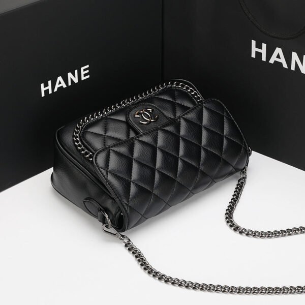 This Year’S Popular 2026 New Diamond Chain Bag, Leather Bag, Wide Shoulder Strap, Single Shoulder Messenger Bag, Bag For Women