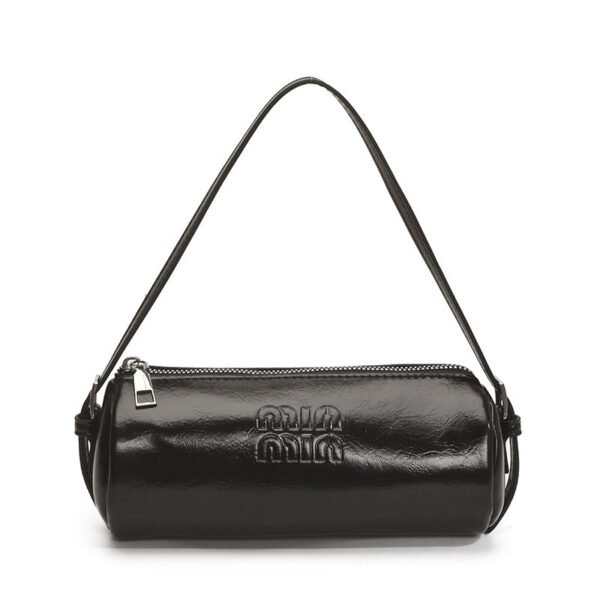 Light Luxury Simple Retro Miu Underarm Cylinder Bag Texture Handbag Single Shoulder Crossbody Versatile Commuter Casual Women’S Bag