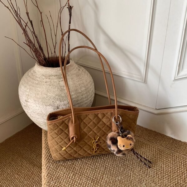 Trade Retro Armpit Bag, Premium Rhombus Matte Bags, Poplar Forest Temperament, Portable Bucket Bag, Trendy Shoulder Bag