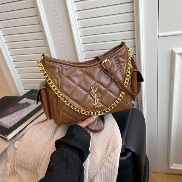 Gas Poplar Forest Bucket Bags Fashionable Simple Light Luxury Chain Underarm Shoulder Crossbody Trendy Women’S Bags