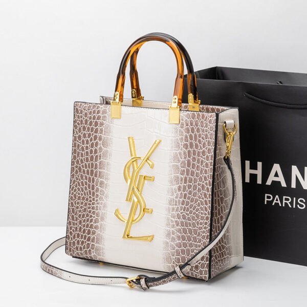 2026 New Versatile Leather Mother Bag, Crocodile Pattern Atmospheric Shoulder Bag, Large Capacity Portable Tote Bag For Women