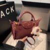 Frosted Woolen Hand-Held Dumpling Bag Trend Dragon Bags Xiang Splicing Ins Letter One-Shoulder Crossbody Bag Versatile