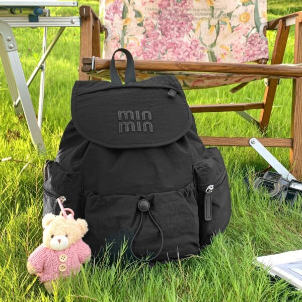 Miu Outdoor Mountaineering Backpack Lightweight Niche Backpack Simple Fresh Large Capacity Mori Trendy Schoolbag