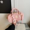 Pleated Handbag Min New Women’S Bag Bowling Fashion Shoulder Crossbody Pillow Small Square Bag