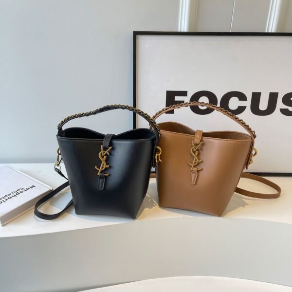 Light Luxury Chain Bucket Bag Women’S New Commuter Handbag Poplar Niche Design Women’S Shoulder Messenger Bag