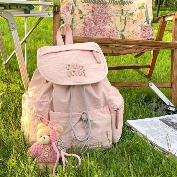 Miu Outdoor Mountaineering Backpack Lightweight Niche Backpack Simple Fresh Large Capacity Mori Trendy Schoolbag