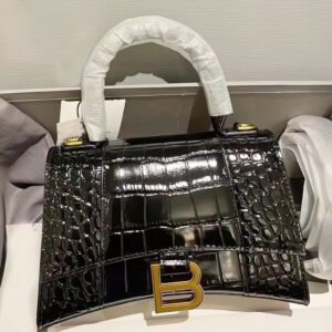 Bag 2026 New Leather Bag High-End Handbag Women'S High Version Crocodile Pattern Hourglass Bag Messenger Bag