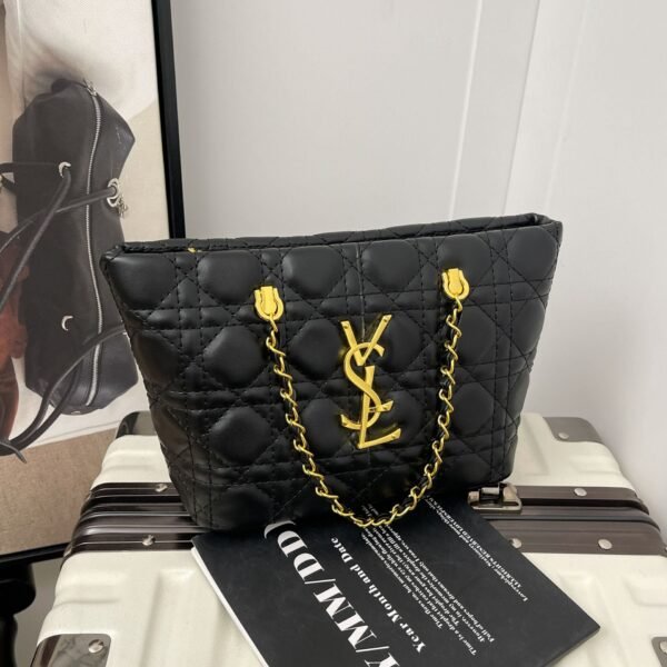 Poplar Forest Messenger Bag Rhombus Chain Light Luxury Style Advanced Shoulder Fashion Trendy Personalized Trade Bucket Bag