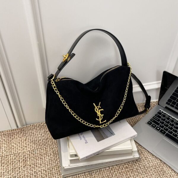 Trade Trend Poplar Forest Shoulder Bag Leopard Print Suede Handbag Large Capacity Fashion Texture Shoulder Messenger Bag