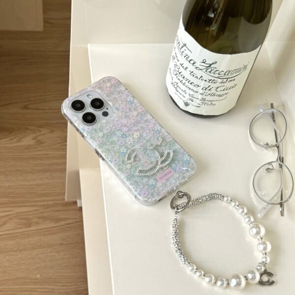 Full Screen Floral Tide Brand Glitter Is Suitable For IPhone17Promax Double-Layer IMD Apple 16 Mobile Phone Case