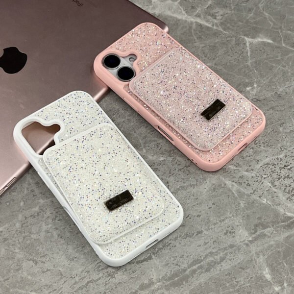 Light luxury rhinestone protective case Magnetic card bag Tide brand is suitable for iPhone17Promax and Apple 16 mobile phone case