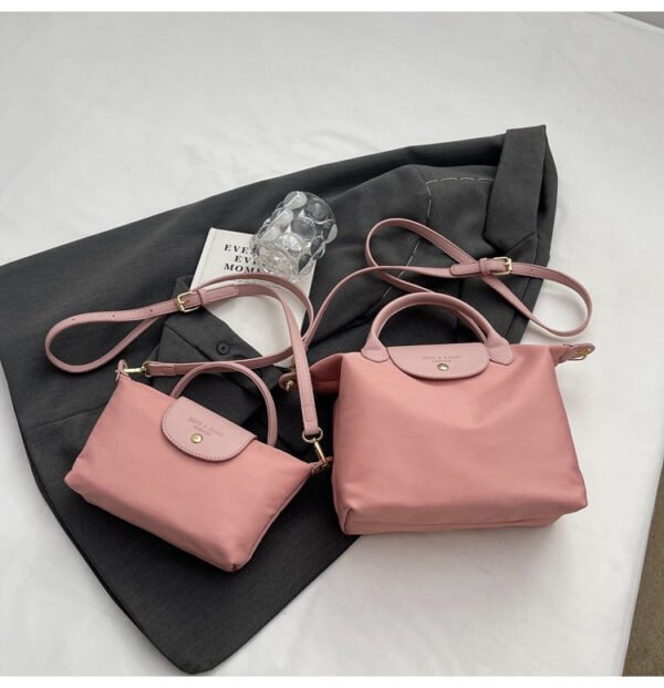 New Light Luxury Dragon Bags Xiang Nylon Splicing Trend Large Capacity Tote Portable Shoulder Messenger Bag