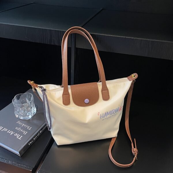 Fashion Oxford Cloth Dumpling Bag Dragon Bags 70 Years Embroidery Leisure Commuting Simple Versatile Large Capacity Handbag