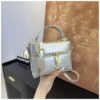 Retro Light Luxury Poplar Forest Box Bag Portable Women Commuter Small Square Bag Niche High-End Tide Single Shoulder Messenger Bag