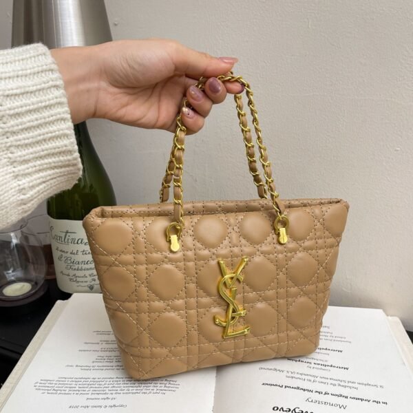 Poplar Forest Messenger Bag Rhombus Chain Light Luxury Style Advanced Shoulder Fashion Trendy Personalized Trade Bucket Bag