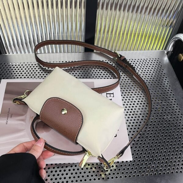 Nylon Cloth Dumpling Bag Long Mini Xiang Handbag Fashionable Versatile Commuter Splicing Shoulder Messenger Bag