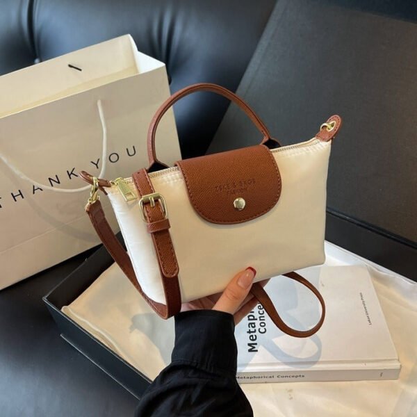 New Light Luxury Dragon Bags Xiang Nylon Splicing Trend Large Capacity Tote Portable Shoulder Messenger Bag