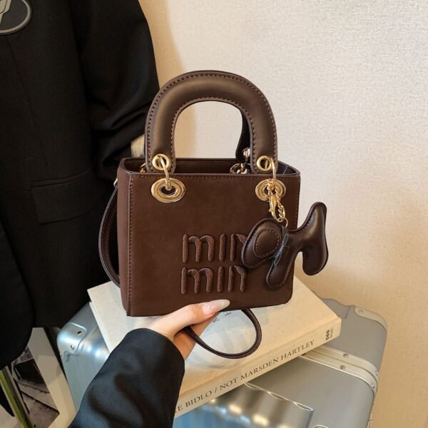 Fashion Miu Versatile Small Square Bag Embroidered Messenger Bag Niche Design Handbag Spice Girl Shoulder Bag