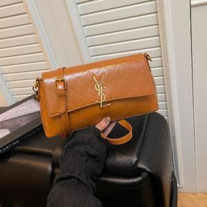 Style Poplar Forest Rhombus Shoulder Bag Women'S Bags Small Fragrant Style Retro Messenger Bag Light Luxury Style Small Square Bag