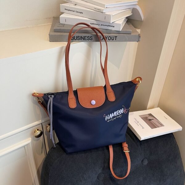 Fashion Oxford Cloth Dumpling Bag Dragon Bags 70 Years Embroidery Leisure Commuting Simple Versatile Large Capacity Handbag