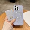 Applicable To IPhone17Promax Tide Brand Rhinestone Magnetic Card Bag, Luxury High-End Card, Apple 16 Mobile Phone Case.