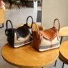 2026 New Mini Lindy Bag Doctor Bag Leather Plaid Women’S Bag Pillow Bag Shoulder Crossbody Handbag