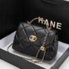 2026 New Trendy Small Fragrant Wind Rhombus Leather High-End Shoulder Messenger Bag Square Fat Little Golden Ball Chain Women’S Bag