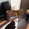 Premium Texture Poplar Forest Fashion Handbag Women’S Bag Personalized Leopard Print Shoulder Bag Retro Style Messenger Small Square Bag