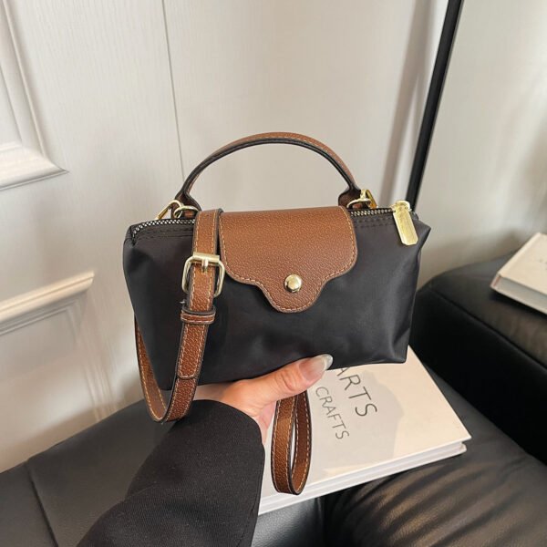 Nylon Women’S Handbag Bag New Dragon Bags Xiang Simple Splicing Dumpling Bag Single Shoulder Tide Messenger Bag