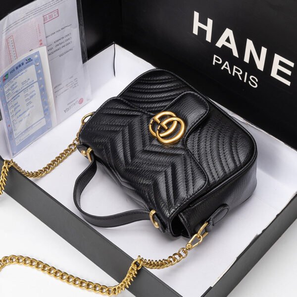 Bag Women’S 2026 New Diamond Chain Bag Fashionable Leather One-Shoulder Messenger Handbag DIY