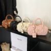 Pleated Handbag Min New Women’S Bag Bowling Fashion Shoulder Crossbody Pillow Small Square Bag