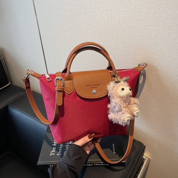 New Light Luxury Dragon Bags Xiang Nylon Cloth Retro Trendy Large Capacity Tote Portable Shoulder Messenger Bag