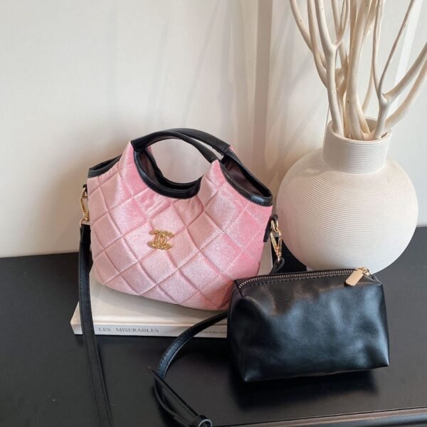 Light Luxury Handbag, Poplar Forest Woolen Wool Shoulder Vegetable Basket Bag, Trade Gas Messenger Bucket Bag