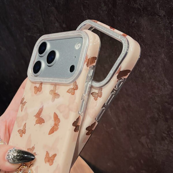Light Luxury Butterfly Tide Brand Protective Case, Suitable For IPhone17Promax Explosive Glitter Apple 17 Mobile Phone Case