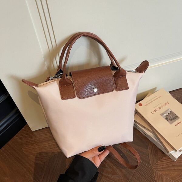 Simple High-End Fashion Shoulder Bag Contrasting Color Dragon Bags Xiang Large Capacity Tide Commuting Versatile Style Messenger Bag